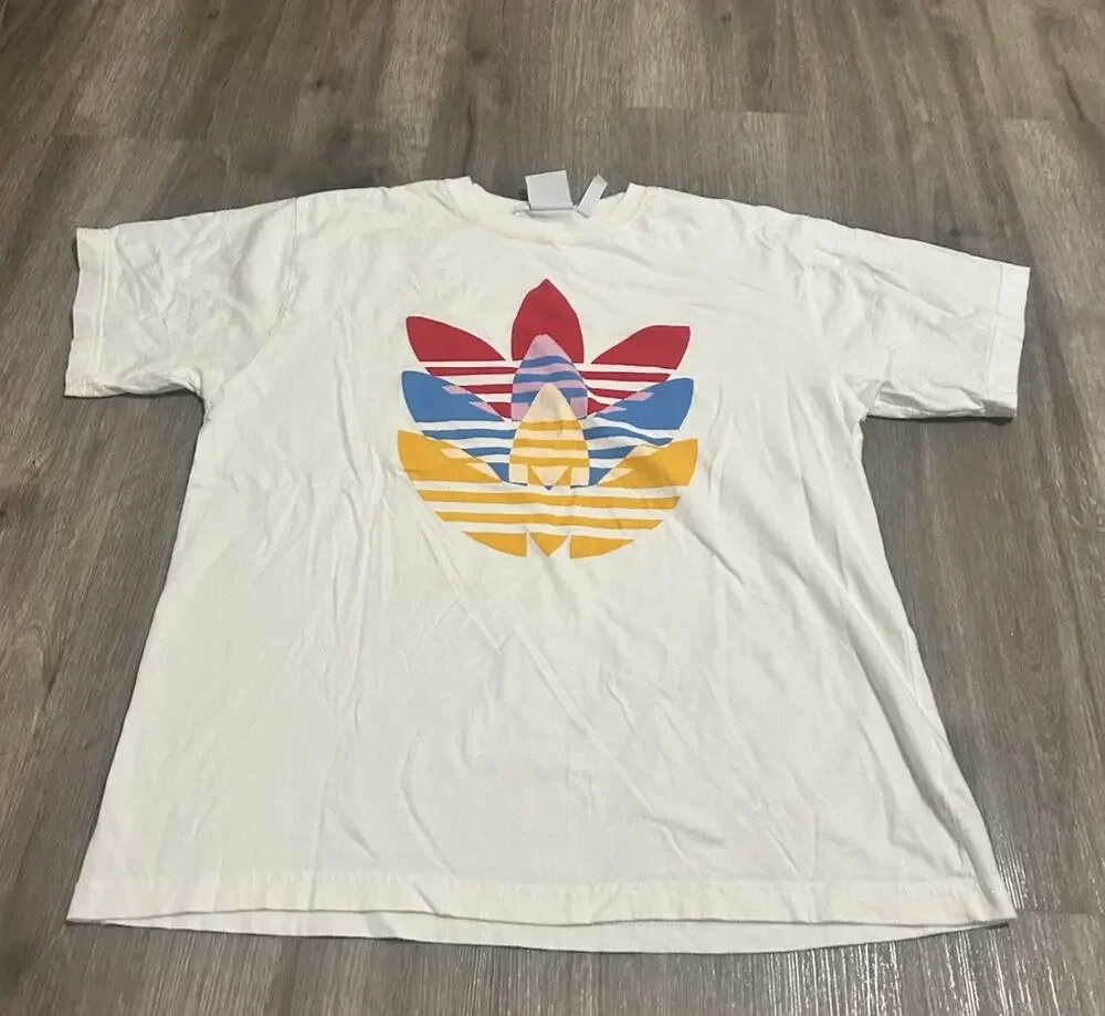 Men’s Rare Adidas Tri-Trefoil T-shirt Large